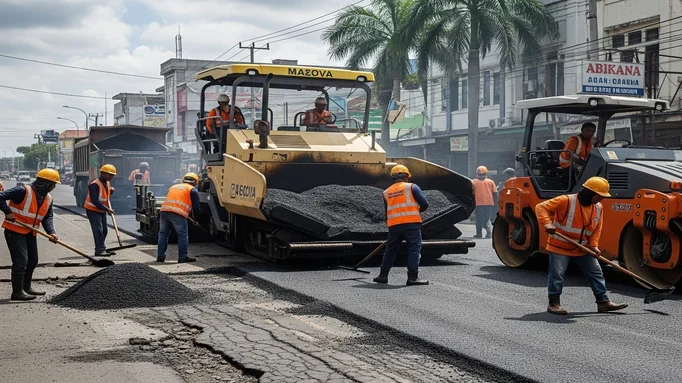 Jasa Pengaspalan merupakan penyedia layanan jasa pembuatan maupun perbaikan infrastruktur jalan aspal
