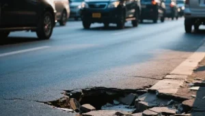 striping jalan aspal mengurangi faktor keselamatan