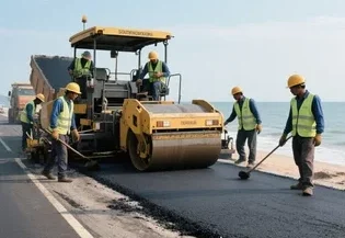 tahap pengaspalan jalan