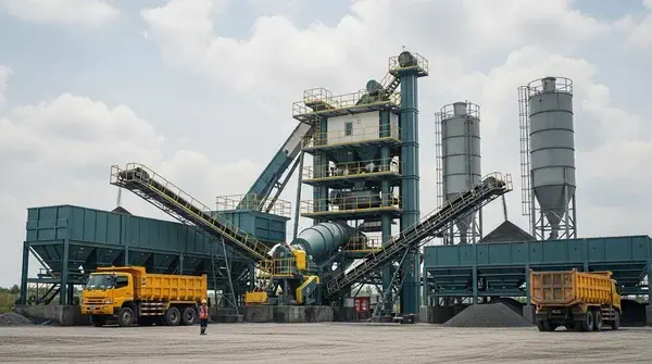 Pabrik Aspal Serang, produksi aspal kapasitas besar